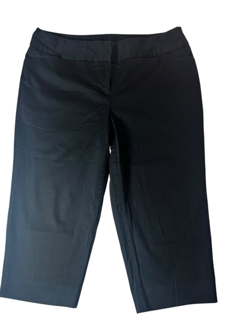 Worthington Women’s Black Bermuda Dress Shorts Zip/Button Workwear Size 14W
